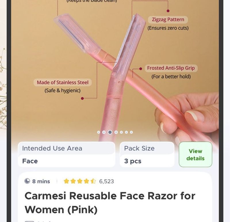 CARMESI Facial Razors - Pack of 2