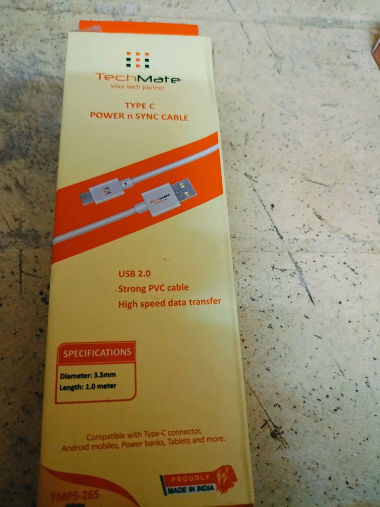 NEW Techmate Power N Sync Cable