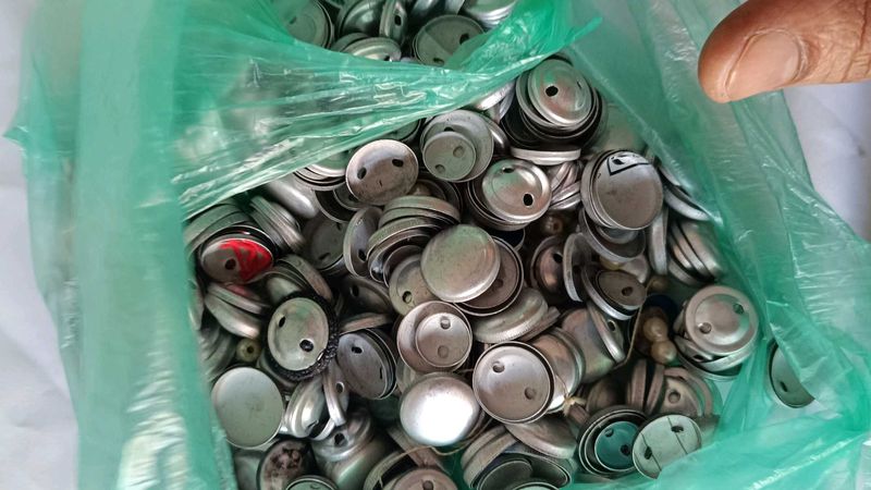 cloth material  press button aluminium