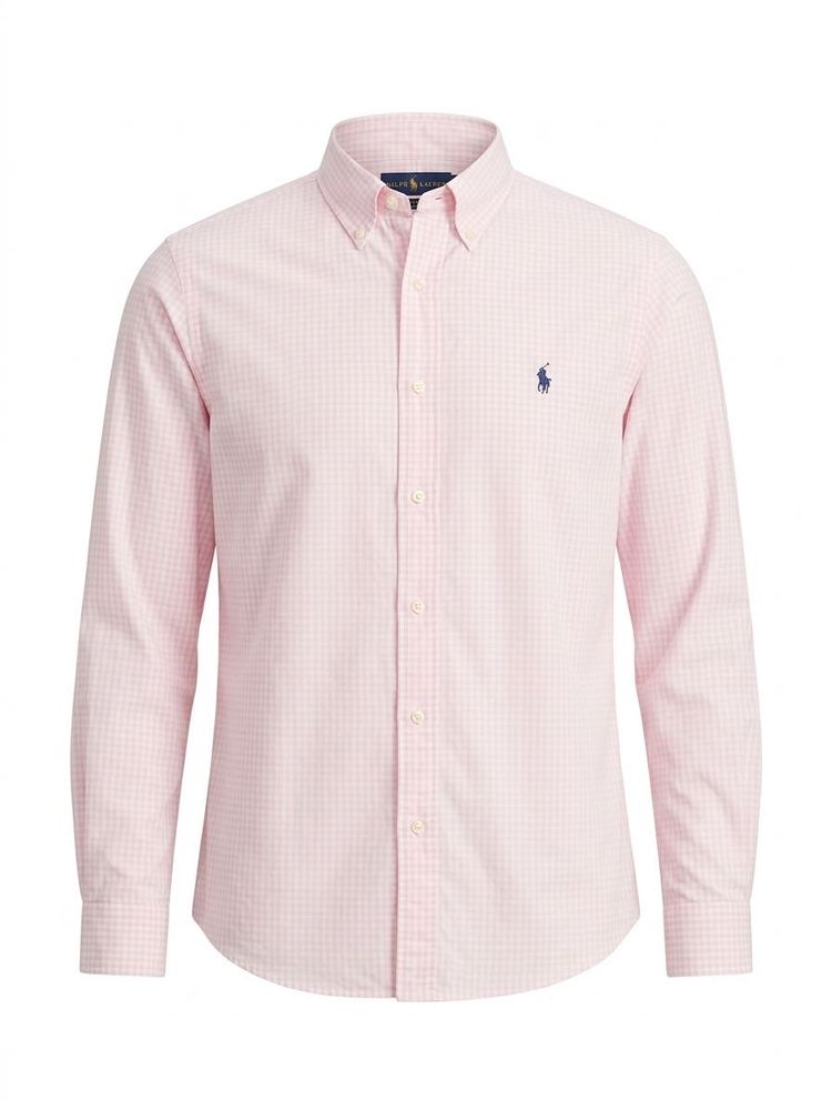 Polo RL Authentic Pink Checked Casual Shirt