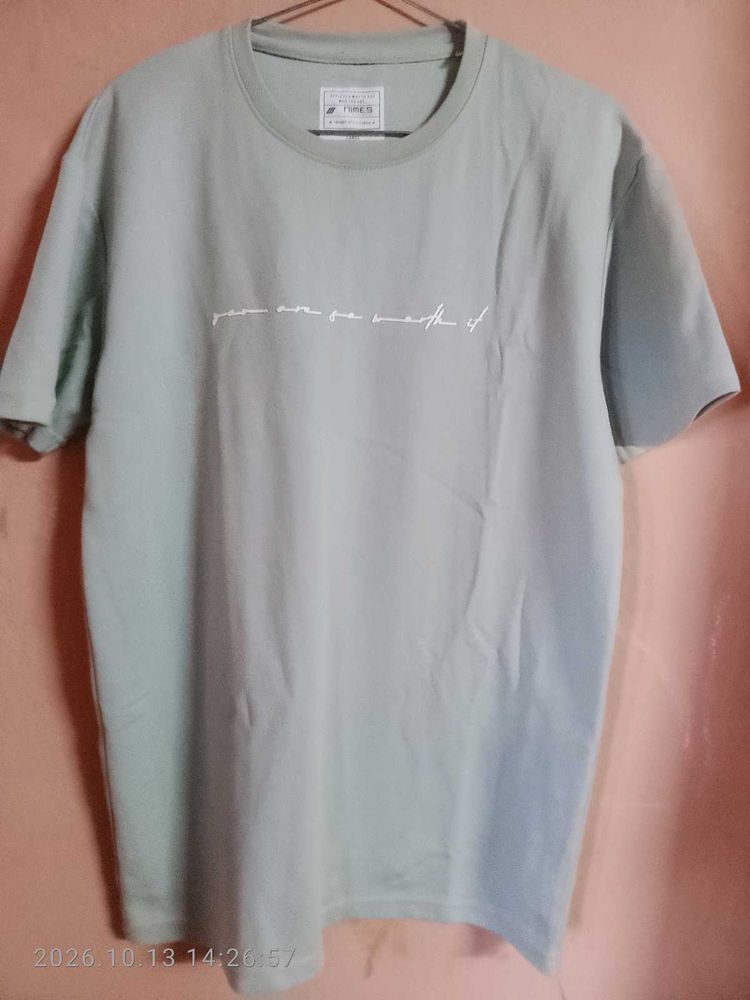Light Green Graphic T-Shirt