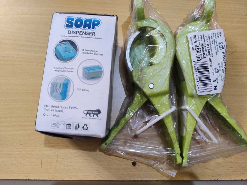 Soap Dispenser &amp; vegetable cutter in coins