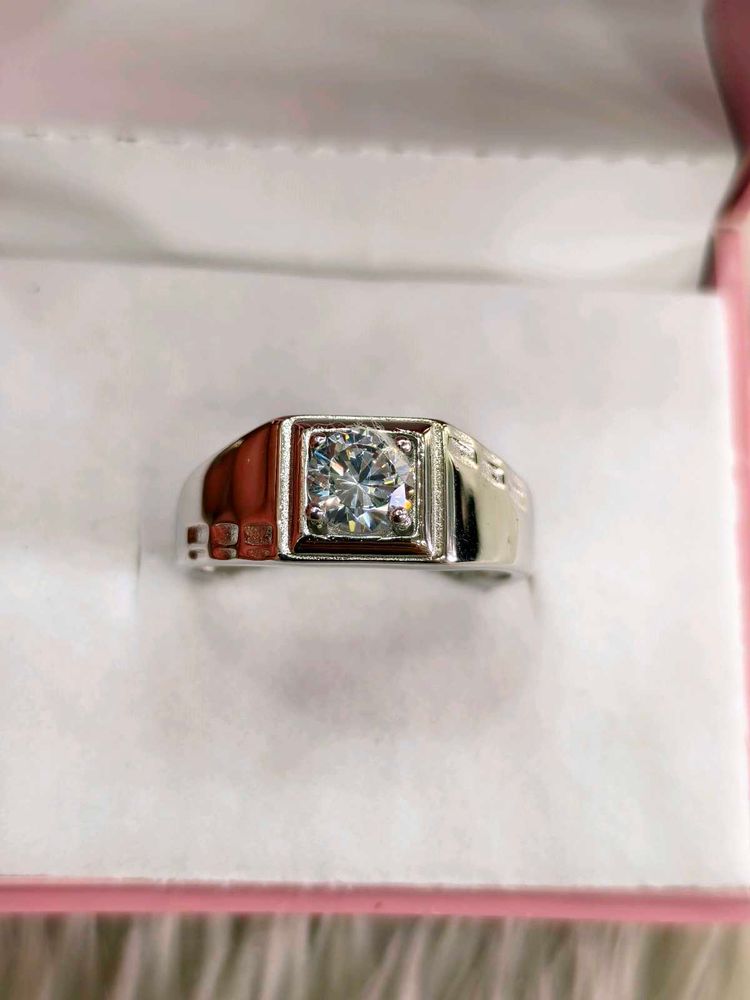 Men's Solitaire Ring 925 silver