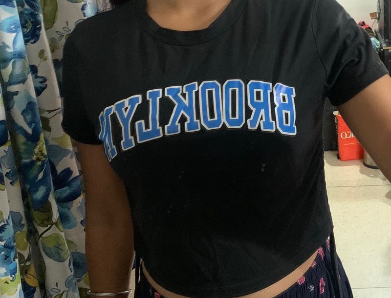 Brooklyn Drawstring Black Top