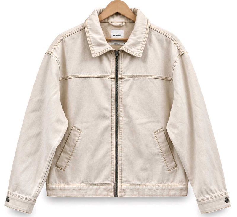 Premium Denim Harrington Jacket