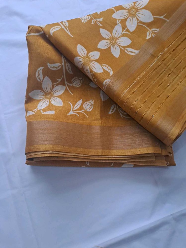 New Elegant Floral Printed Saree wit