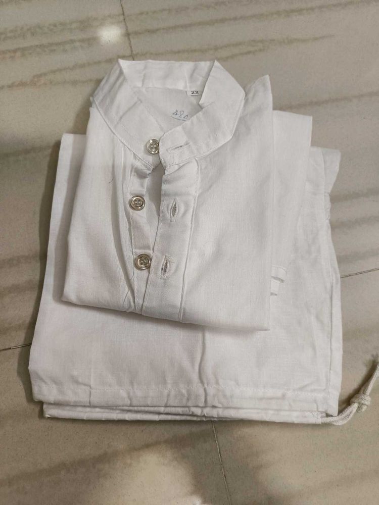 Classic White Kurta Pajama Set
