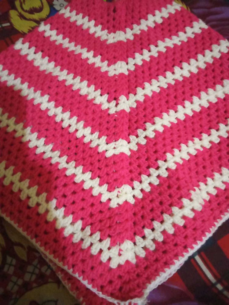Handmade Knitted Poncho