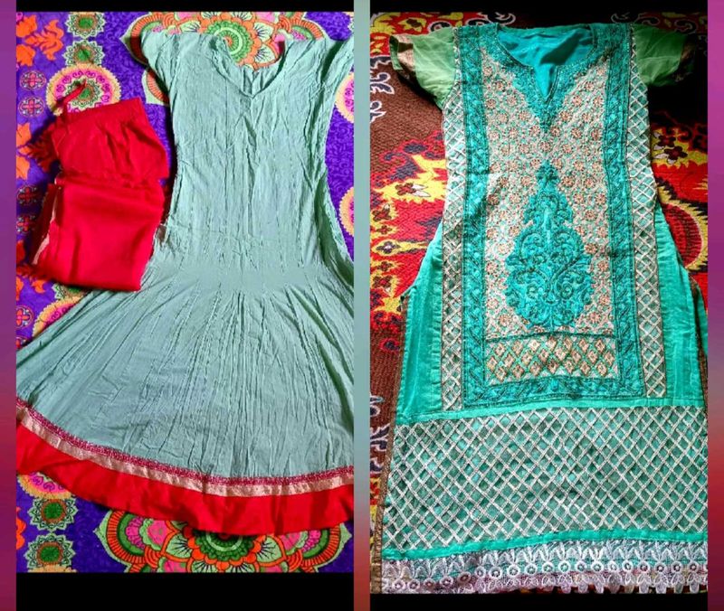 Combo Elegant Kurta Set with party wear kurti