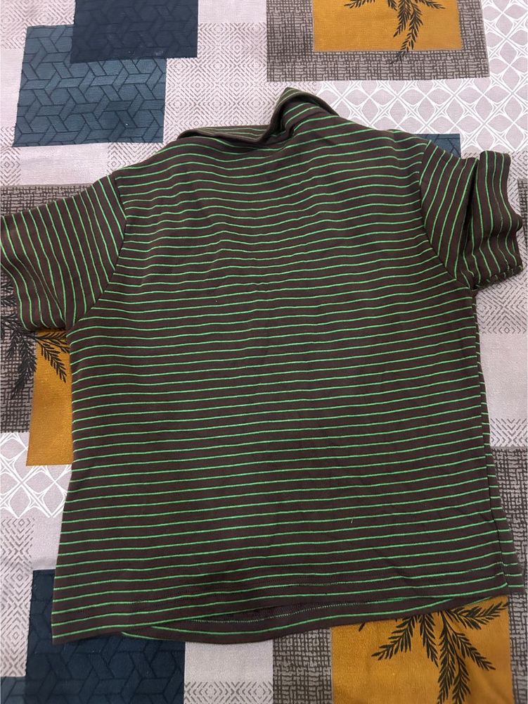 Striped H&amp;M Polo T-Shirt