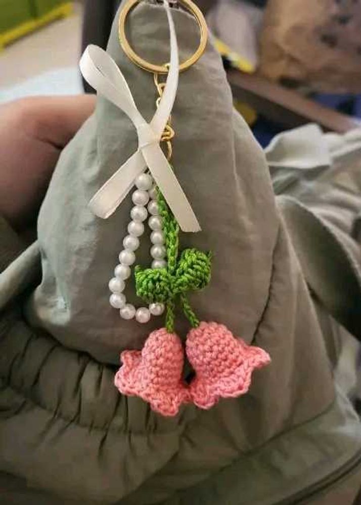 Crochet Flower Keychain🌸