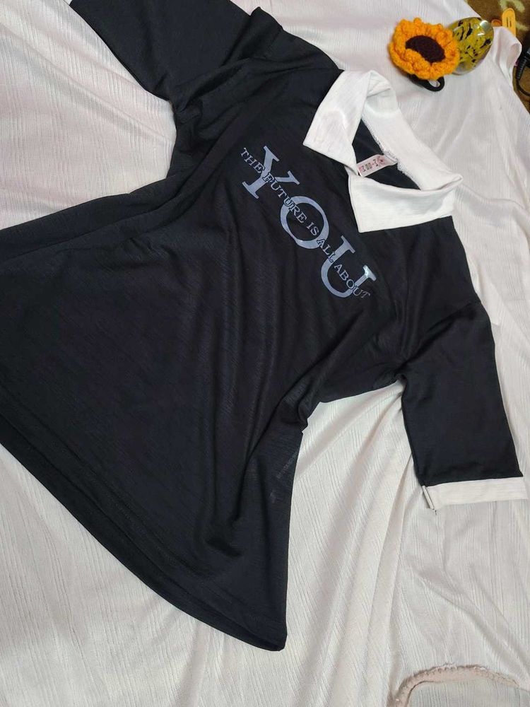 Black &amp; White Graphic Tee