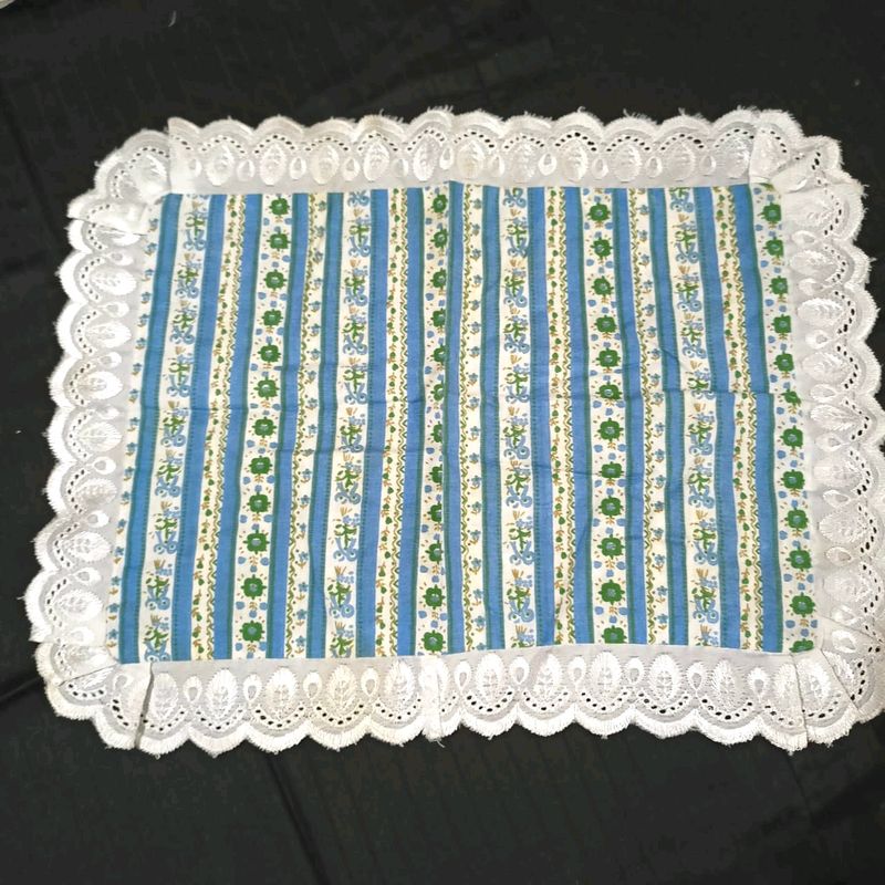 Blue Printed Baby Pillow Cover