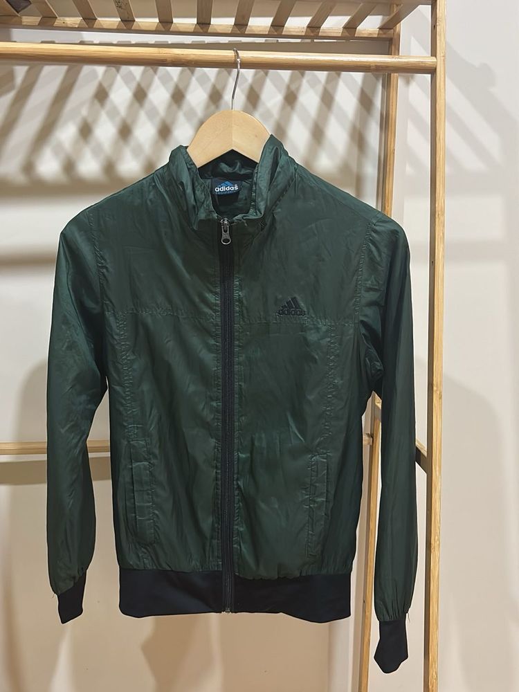 Adidas Green Windbreaker Jacket