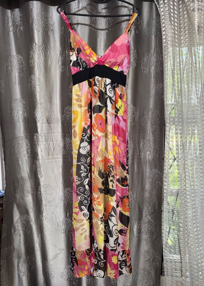 Vibrant Floral Maxi Dress
