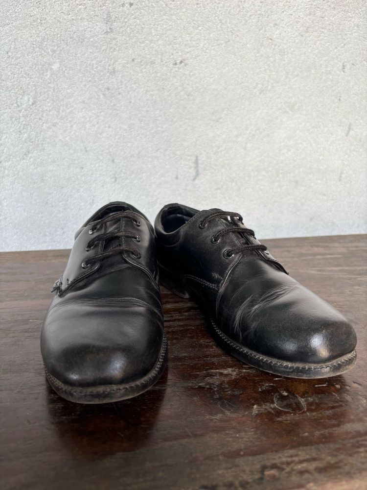 Classic Black Leather Oxford Shoes(Naughty Boy)