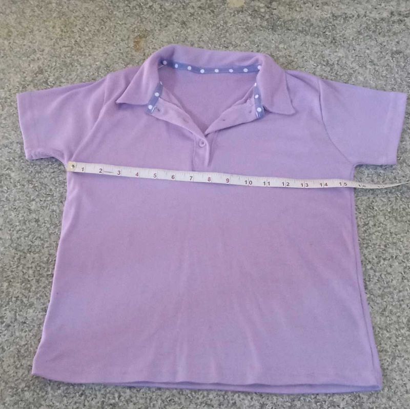 Women's Purple Polo TShirt
