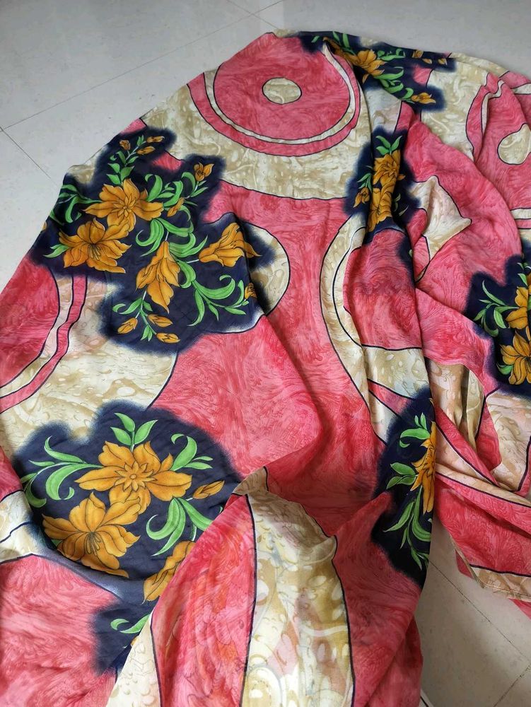 Beautiful Floral Print Saree