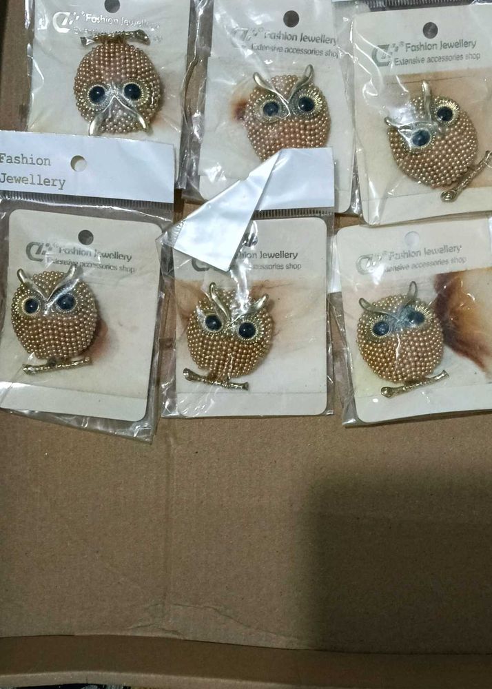 Owl Brooch Pins