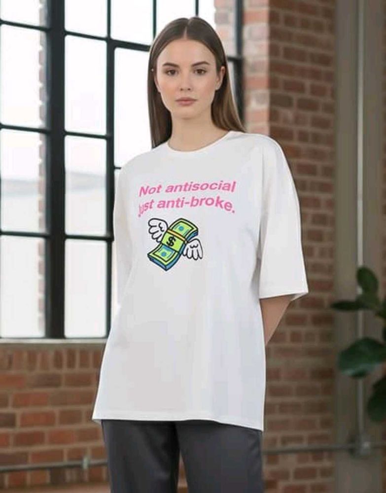 Graphic T-Shirt "Not Antisocial Just Anti-Br