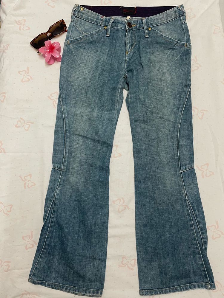 Women's Light Wash Flare Jeans
