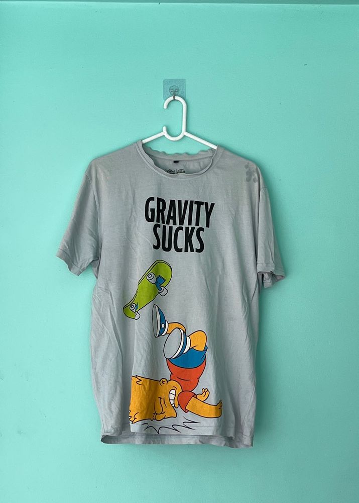 Funny Gravity Sucks Graphic T-Shirt
