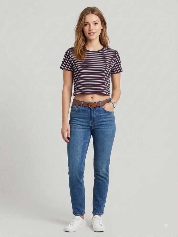 Striped Crew Neck T-Shirt