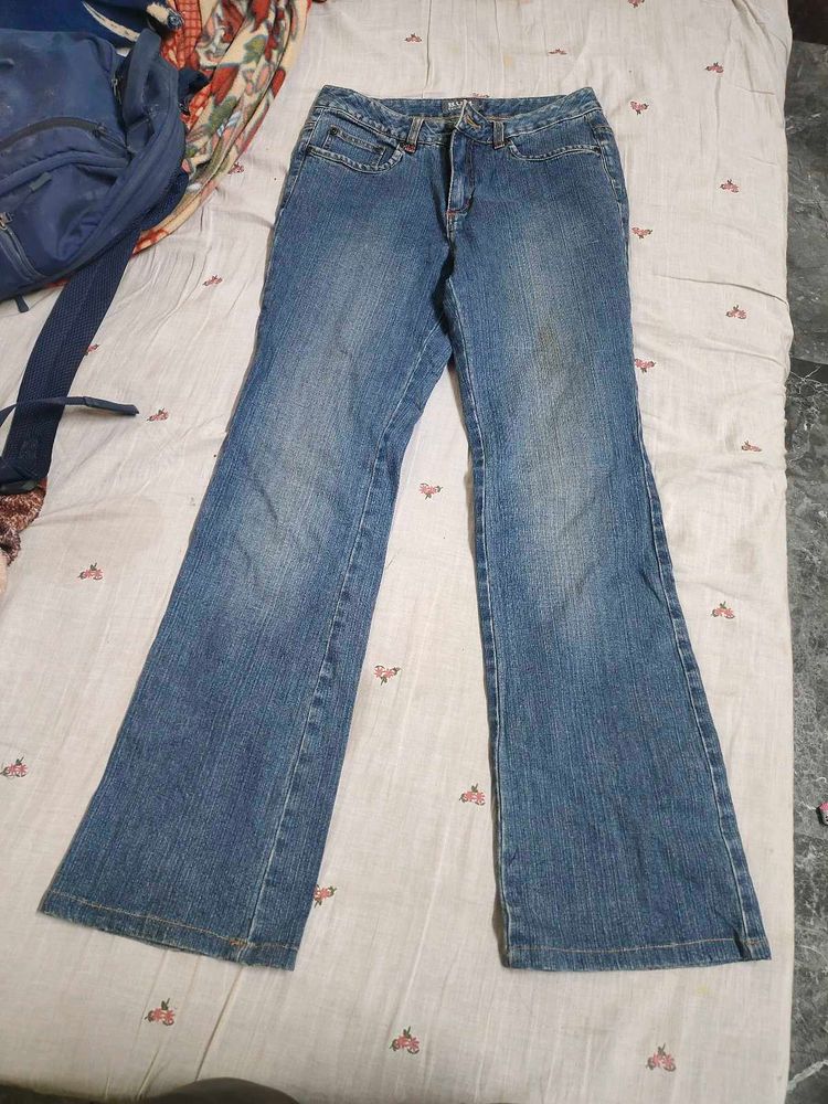 Women's Blue Flare Jeans