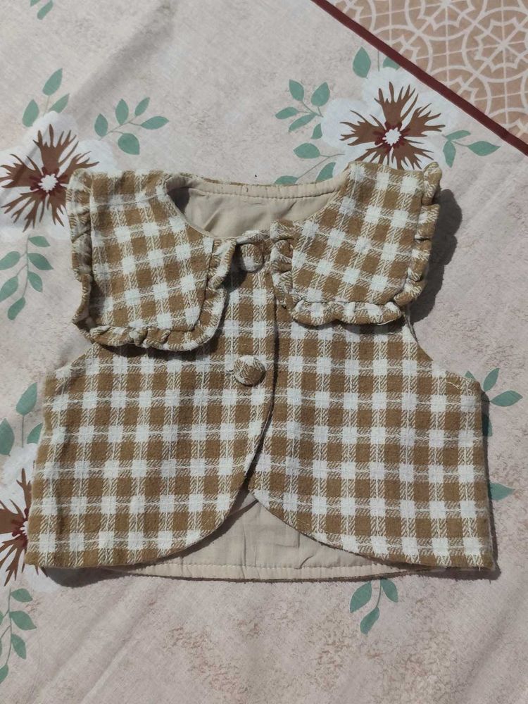 Cute Plaid Baby Vest