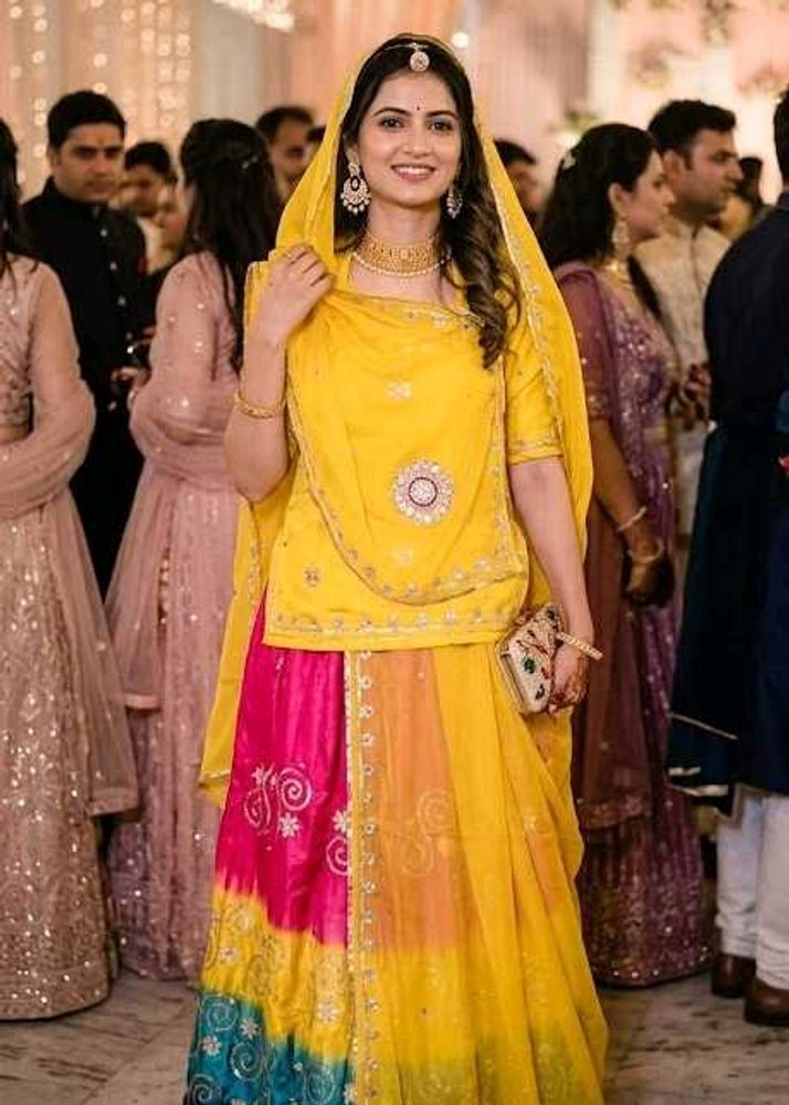 Lehenga Choli Set rajputi suit