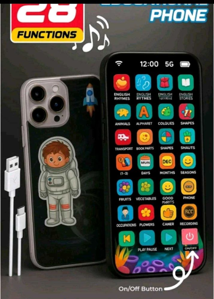 Kids Educational Learning Toy Iphone ✨📱💖💗