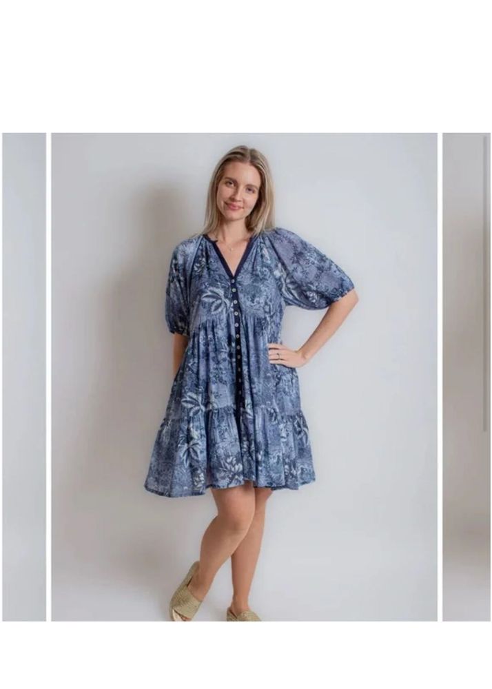 Floral Tiered Mini Dress