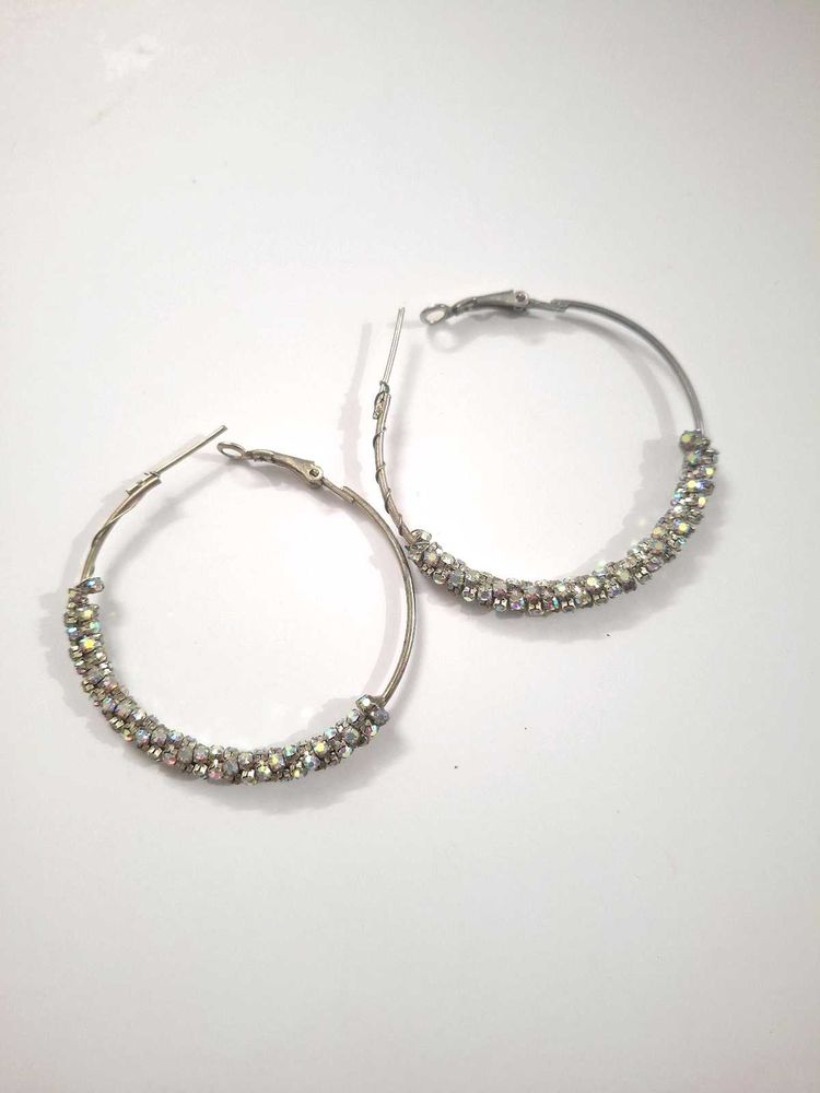 Sparkling Hoop Earrings