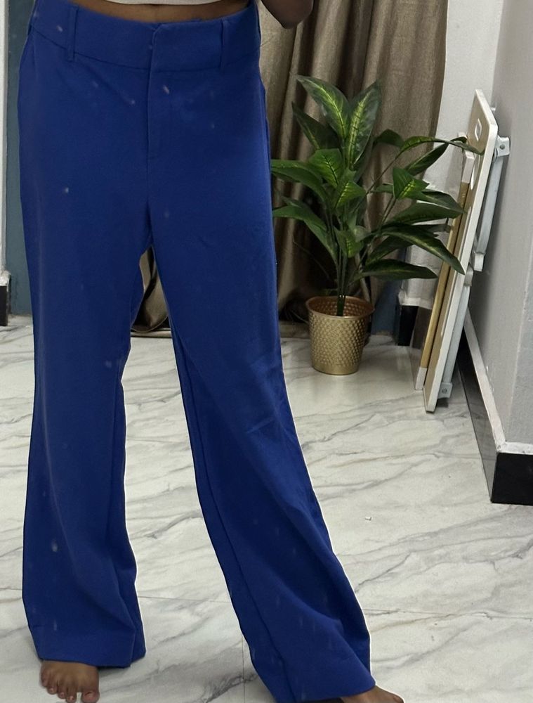 Blue Wide Leg Trousers 💙