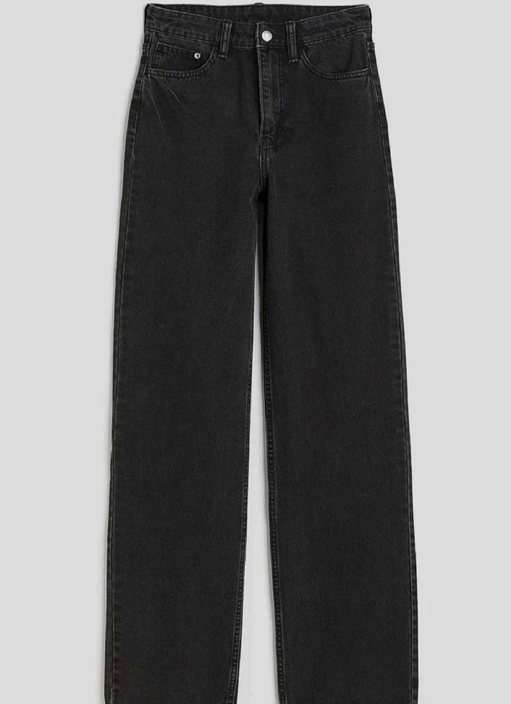 H&amp;M Black Wide Leg Jeans