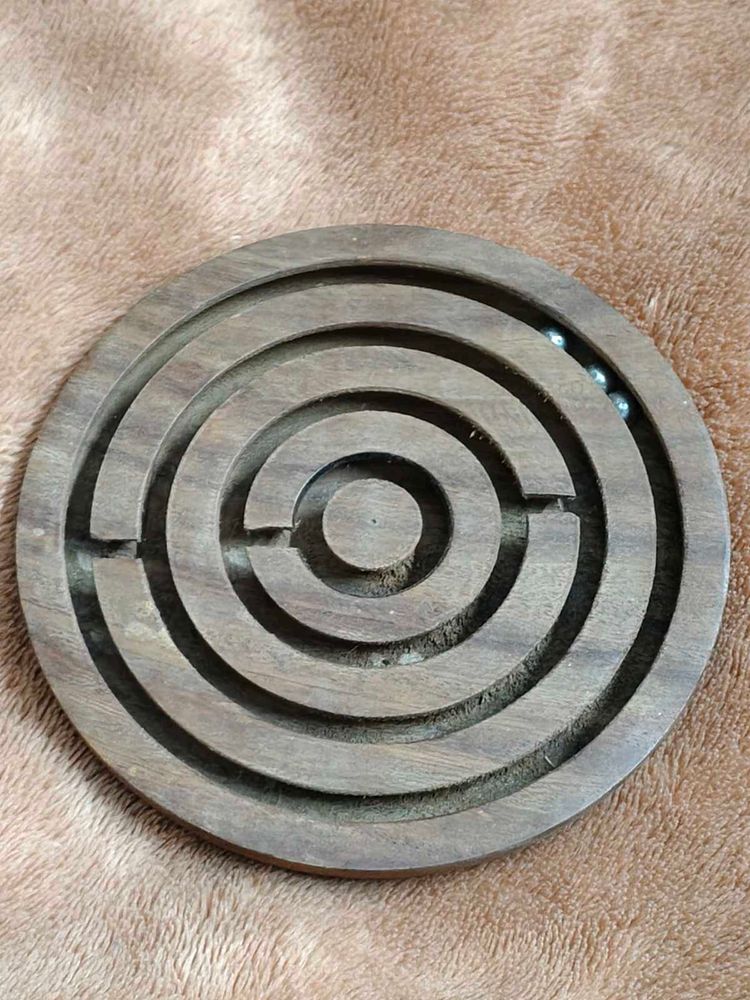 Coins only ~ Wooden Ball Maze Toy