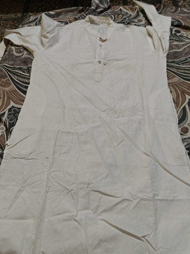 Men's Cream Kurta
