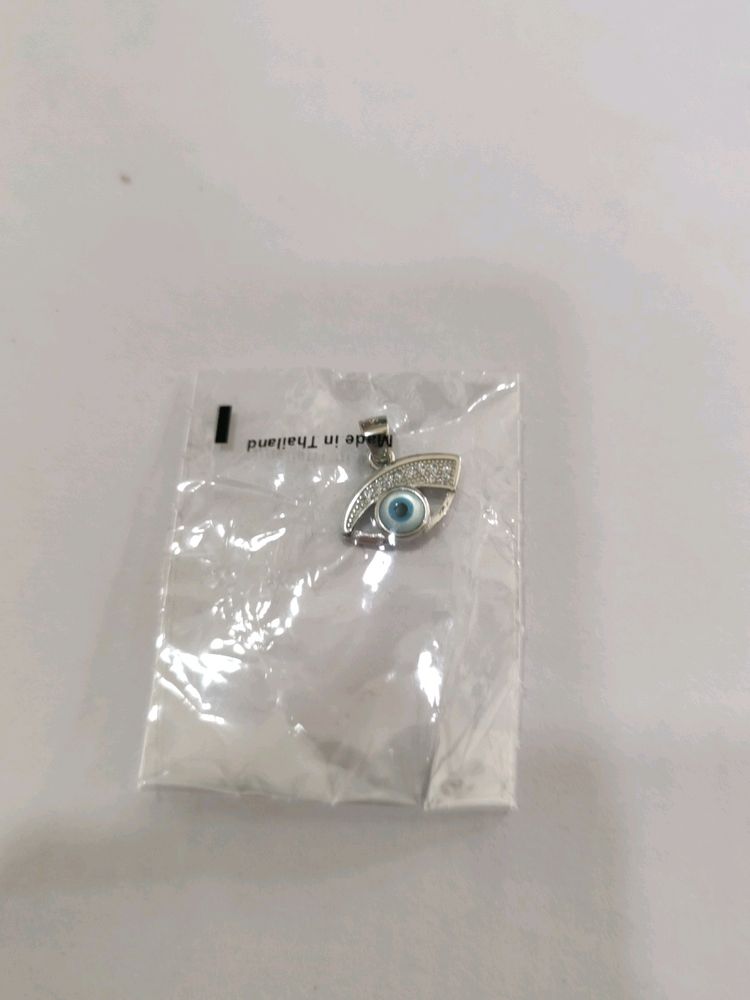 925 Evil Eye Pendant With Hallmark