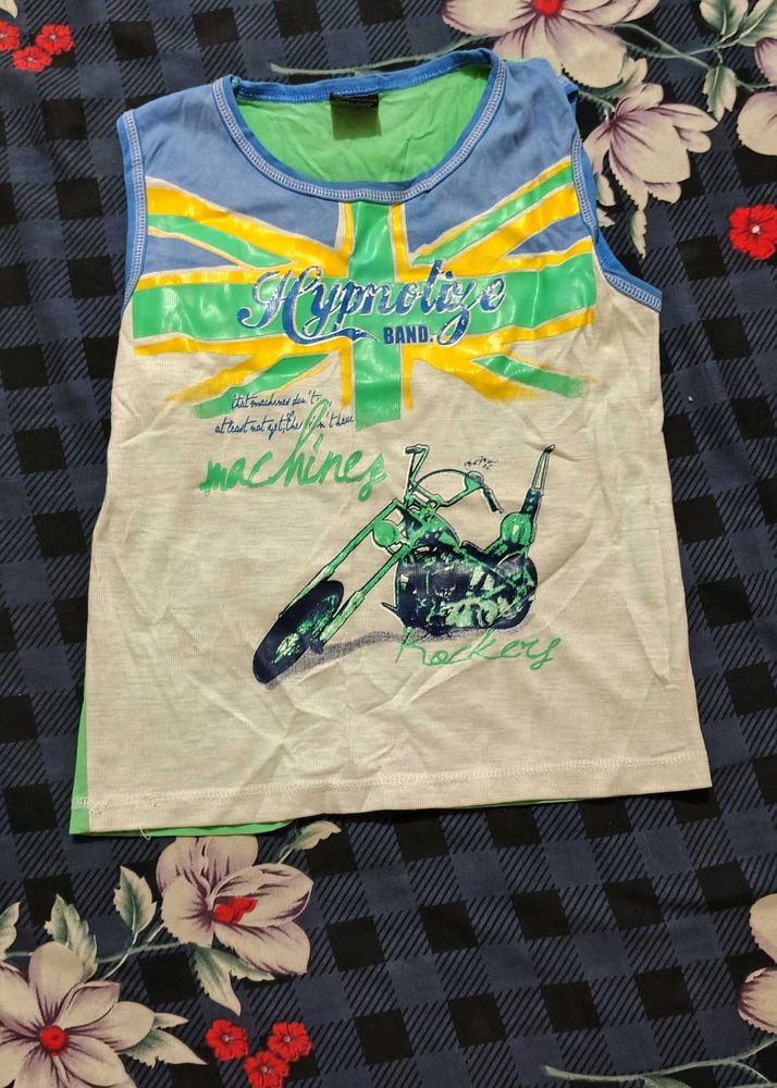Men's Graphic Print Sleeveless T-Shirt