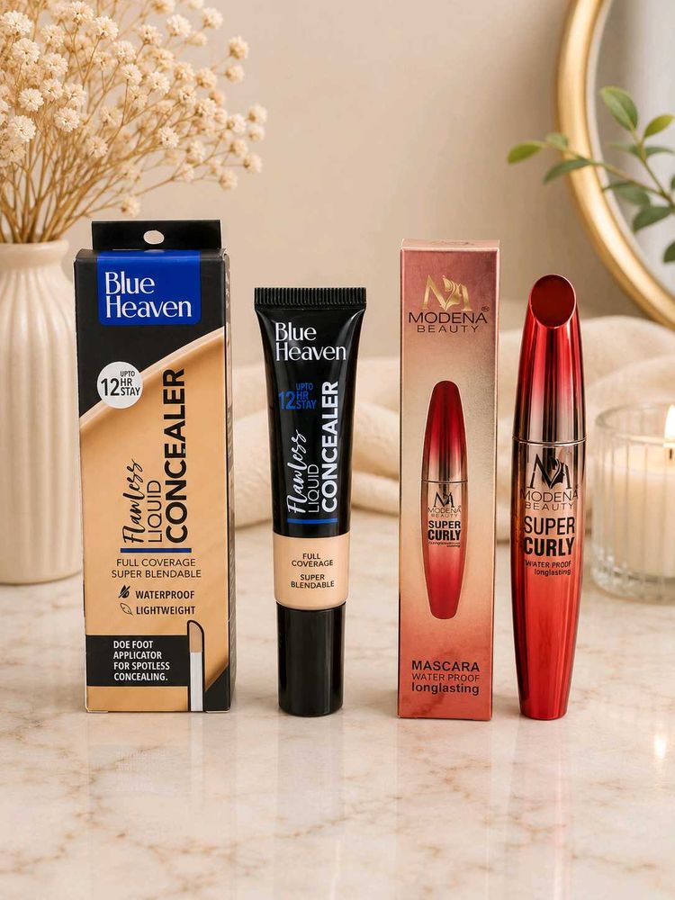 Blue heaven concealer and modena mascara combo