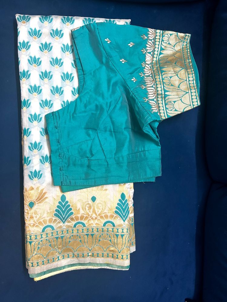 Elegant saree with blouse