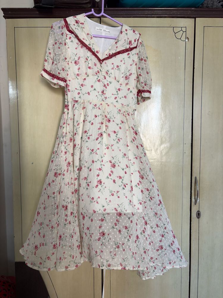 Cute Floral Print Dress