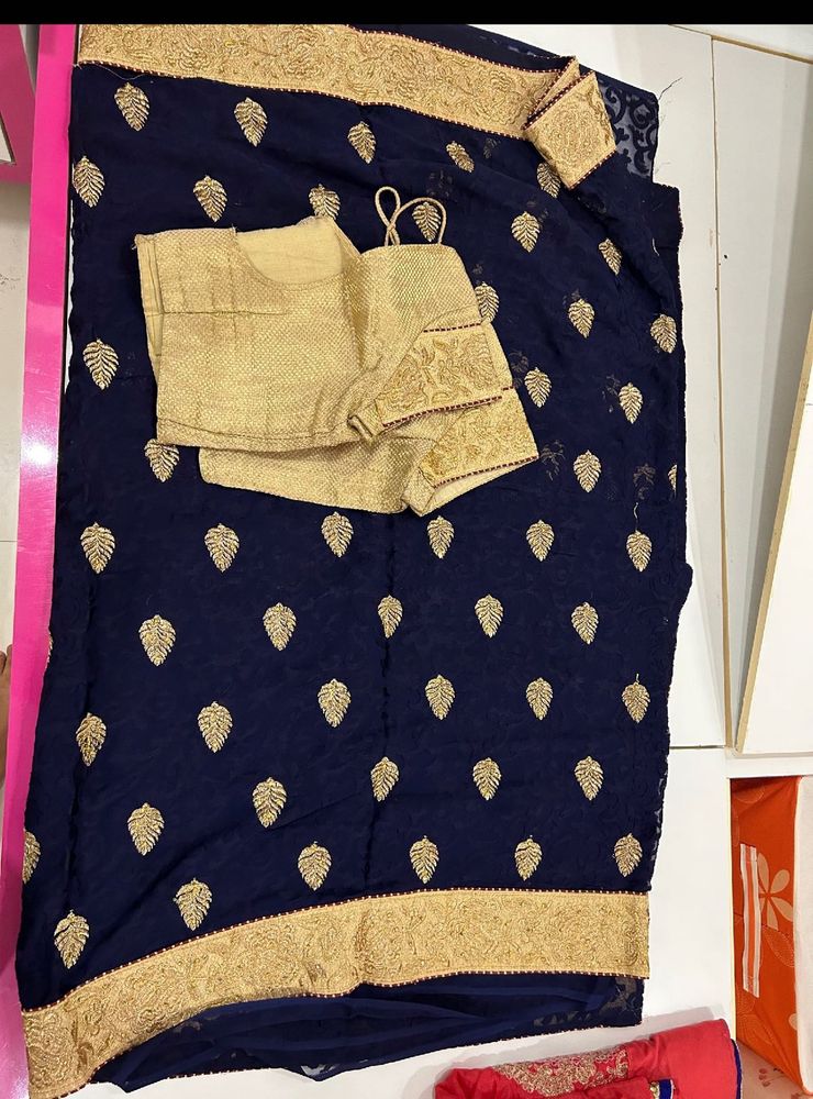 saree with 5xl blouse
