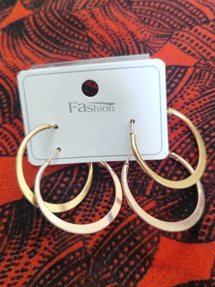 Fashion Hoop Earrings Set
