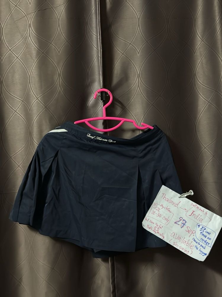 Stylish Navy Skort with White Stripes26-28
