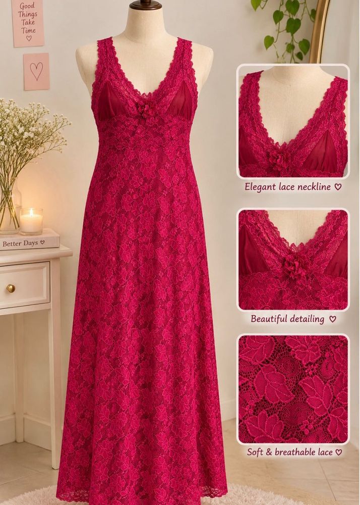 Elegant Lace Nightgown