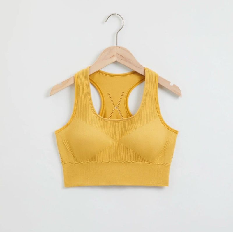 Yellow Sports Bra