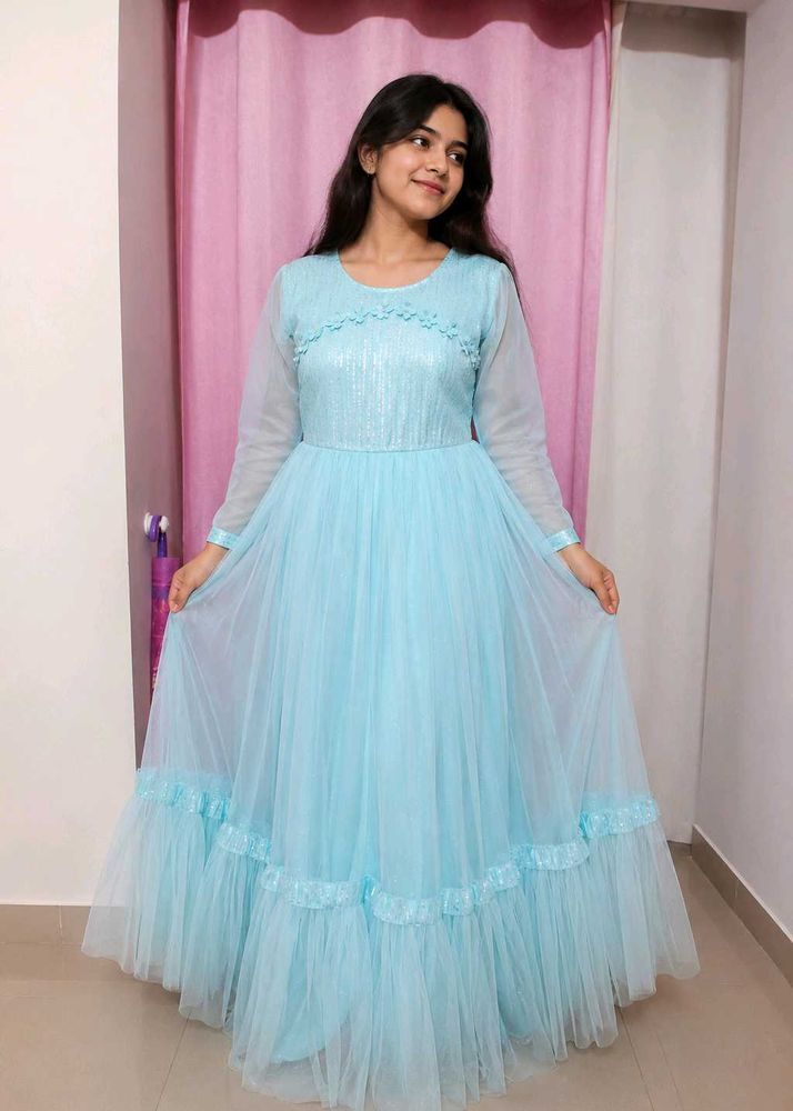 Disney sky Blue Ball Gown