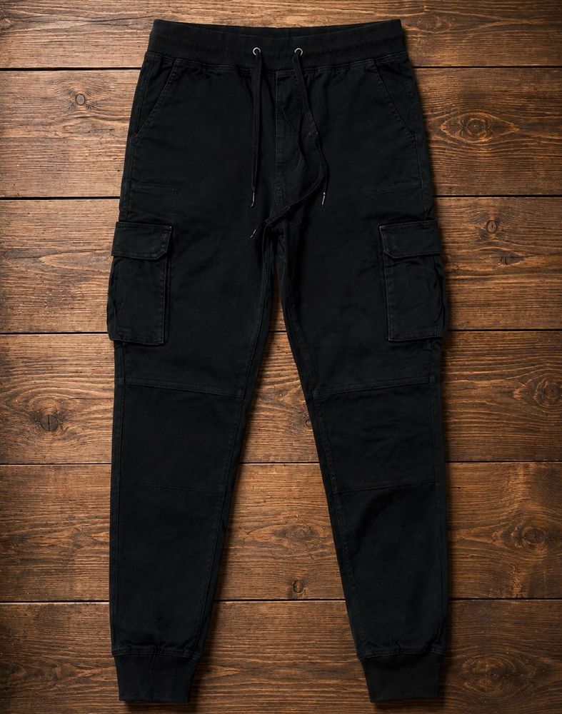 H&amp;M Classic Black Cargo Joggers