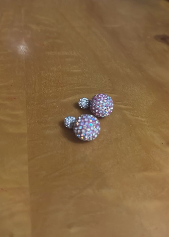 Sparkling Ball Stud Earrings